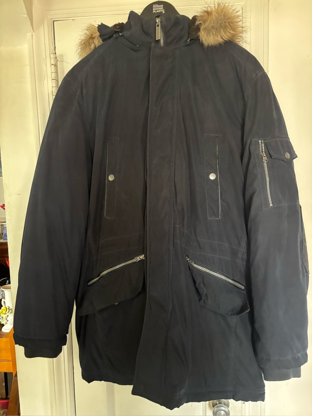 Nautica Men's Blue Quilted Puffer Jacket